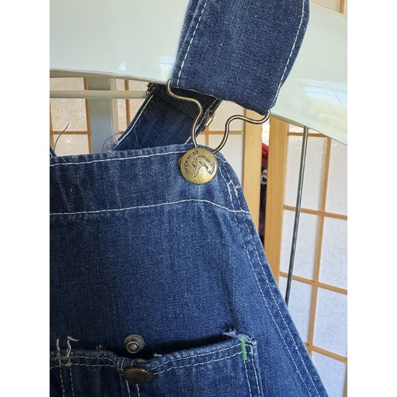 Vintage Duck Head Union Made Suspenders Style Denim Overalls Made In USA 51x30 - Picture 7 of 15